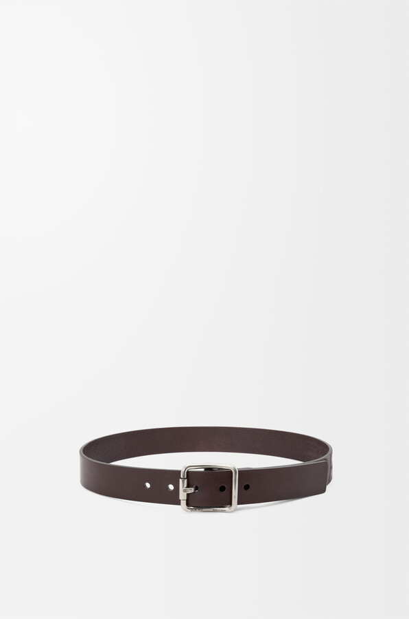 Loewe Double Roller Curve Belt In Vegetable-tanned leather skin Size: 80 For Man