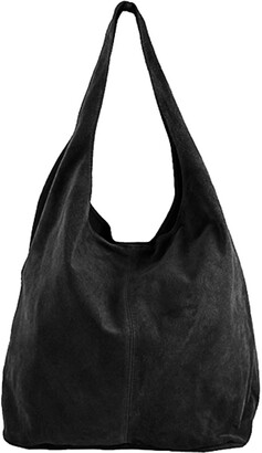 Black Suede Hobo Bag | Shop the world’s largest collection of fashion ...