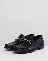 Thumbnail for your product : ASOS Design Loafers In Black Leather With Tassels