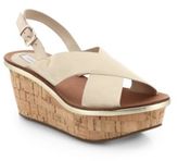 Thumbnail for your product : Diane von Furstenberg Maven Suede Crisscross Cork Platform Sandals