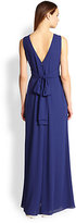 Thumbnail for your product : BCBGMAXAZRIA Draped Georgette Gown