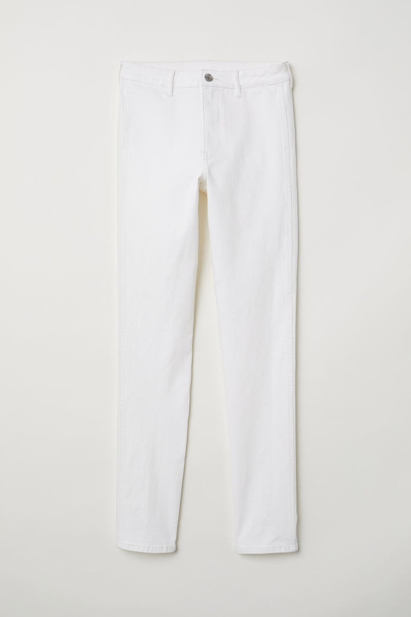 h&m white jeans