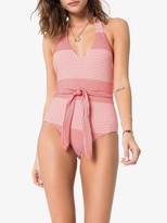 Thumbnail for your product : Lemlem Semira printed belted swimsuit