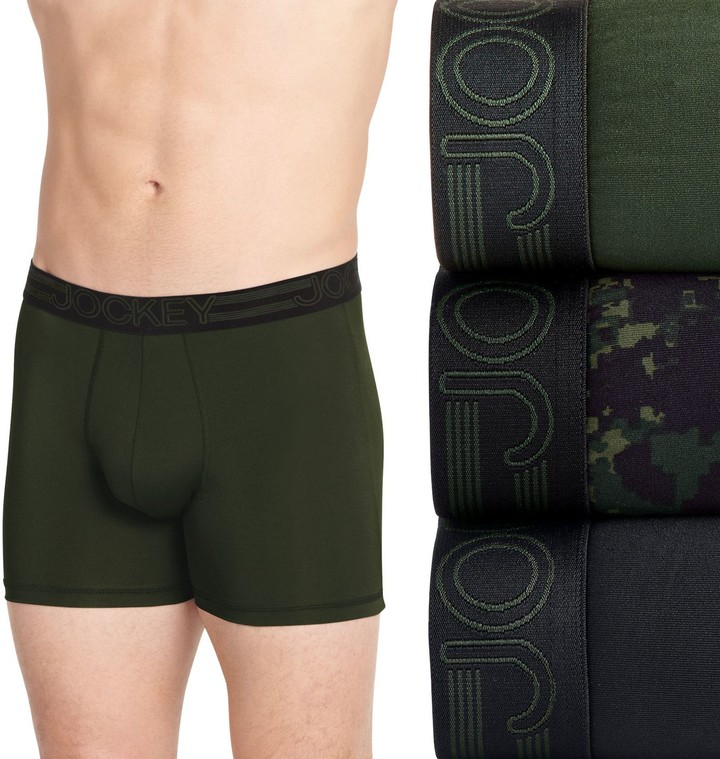 Jockey Men's 3pack Active Microfiber Boxer Briefs ShopStyle