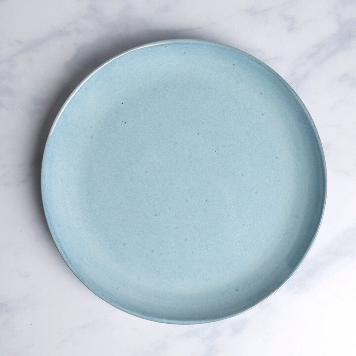 Dunelm Amalfi Reactive Glaze Stoneware Dinner Plate, Blue Blue