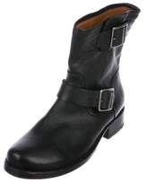 Thumbnail for your product : Frye Leather Round-Toe Ankle Boots
