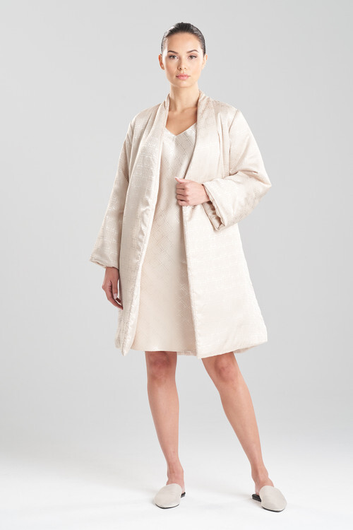 Natori Infinity Jacquard Short Puffer Robe - ShopStyle