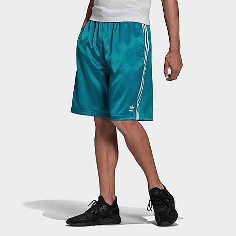 adidas Men's Adicolor Classics 3-Stripes Satin Shorts - ShopStyle