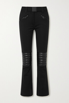 Goldbergh Rocky Quilted Faux Leather-paneled Ski Pants - Black