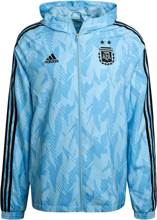 adidas Men's Light Blue Argentina National Team DNA Raglan FullZip