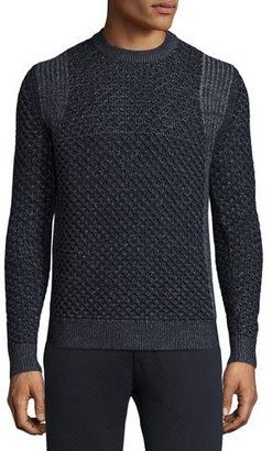 Theory Cellan Cable-Knit Merino Wool Sweater, Eclipse Multi