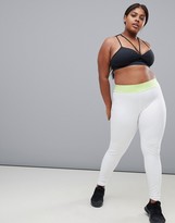 Thumbnail for your product : ASOS 4505 Curve training legging with bonded waistband and laser cut technology