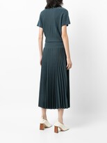 Thumbnail for your product : Agnona Extra-Fine silk high-neck dress