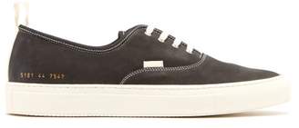 Common Projects Article Low Top Nubuck Trainers - Mens - Black