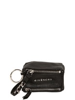 Thumbnail for your product : Givenchy Grained Leather Coin Key Holder