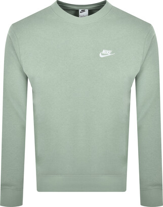 grey and green nike jumper