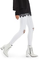 Thumbnail for your product : Topshop Women's Jamie Ripped Skinny Jeans