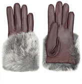 Thumbnail for your product : Imoni Leather and Rabbit Fur Gloves