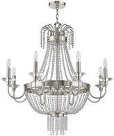 Thumbnail for your product : Livex Lighting Livex Valentina 8-Light Brushed Nickel Chandelier