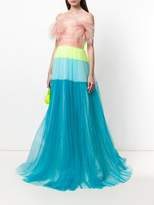 Thumbnail for your product : DELPOZO colour-block flared dress