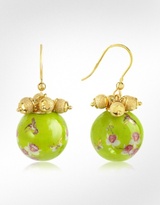 Thumbnail for your product : Naoto Alchimia - Round Gold Foil Drop Earrings