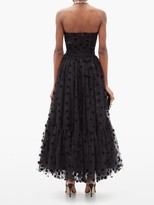 Thumbnail for your product : Dolce & Gabbana Polka-dot-flocked Tulle Gown - Black