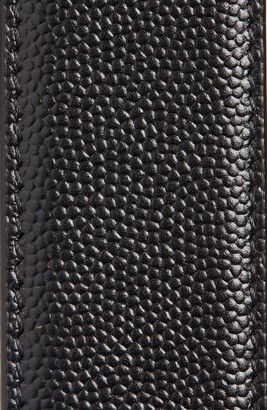 Saint Laurent Tonal Monogram Leather Belt