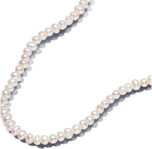 Treated Freshwater Cultured Pearls T-bar Collier Necklace 14k gold plating