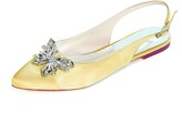 Thumbnail for your product : Lgykumeg Women's Wedding Shoes Flat Heel Pointed Toe Wedding Flats Classic Sweet Wedding Party & Evening Satin