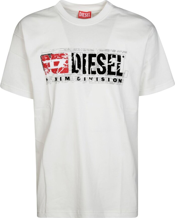 Diesel Logo Printed Crewneck T-Shirt