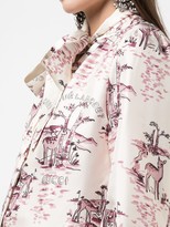 Thumbnail for your product : Gucci Deer Print Pussy Bow Blouse