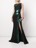 Thumbnail for your product : Tadashi Shoji Sequin-Embellished Side-Slit Gown