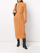 Thumbnail for your product : Nanushka Loose Knit Fringed Knit Jumper Dress