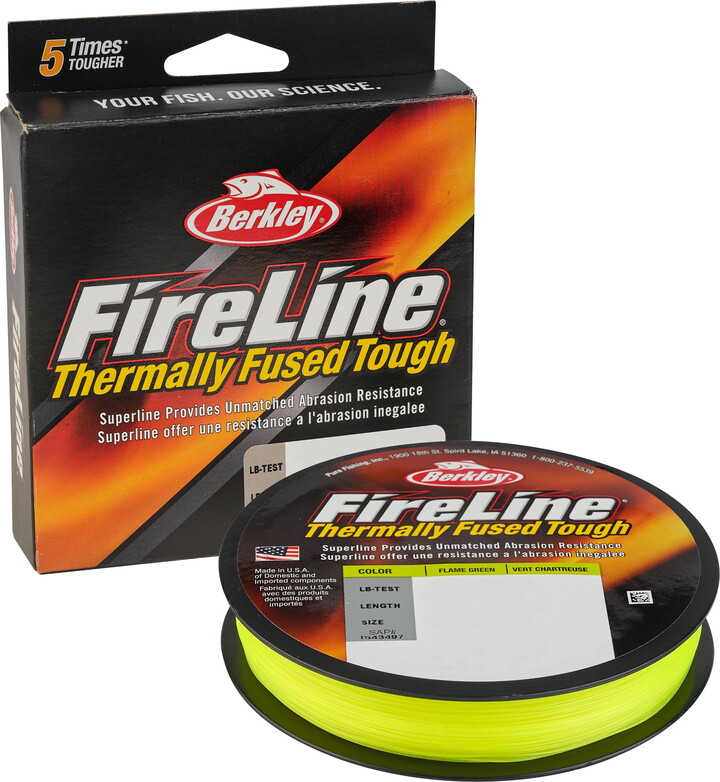 Berkley FireLine® Fishing Line, Flame Green, 10 lb Test Strength, 300 yd