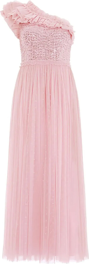 Needle & Thread Raindrop sequin ruffled gown