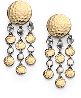 Thumbnail for your product : John Hardy Palu 18K Yellow Gold & Sterling Silver Dot Chandelier Earrings