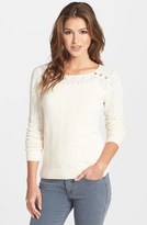 Thumbnail for your product : Lucky Brand 'Modern' Cotton Pointelle Pullover