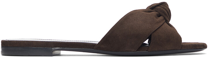 Cocey Flat Sandals with Suede Materail and Large for Fashion Women 