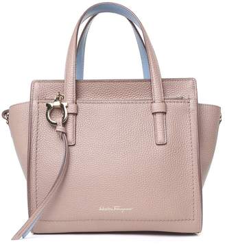 Ferragamo Amy Small Bi-colour Pebbled-leather Crossbody Bag