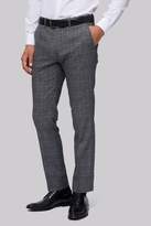 Thumbnail for your product : Moss Bros Slim Fit Machine Washable Grey POW Check Pants