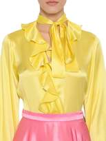 Thumbnail for your product : MSGM Pm Ruffled Satin Shirt