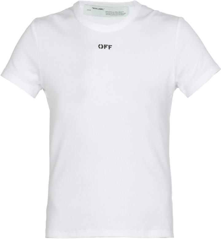off white fitted tee