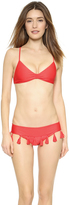 Thumbnail for your product : Luli Fama Cuba Libre Tassel Bikini Top