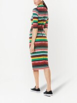 Thumbnail for your product : Alice + Olivia Delora Boho Geo-print midi dress
