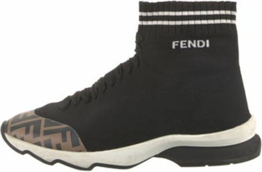 Fendi Zucca FF Logo Printed Sock Sneakers - ShopStyle