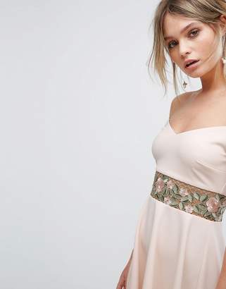 New Look Embroidered Bardot Mini Dress