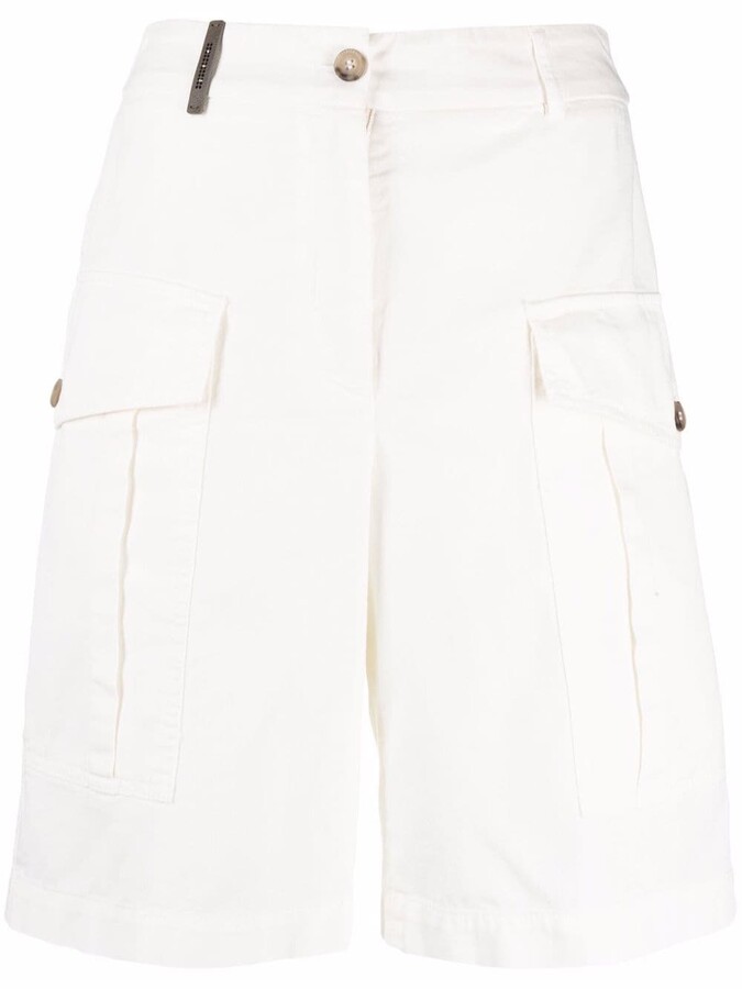 White Cargo Shorts | Shop the world's largest collection of fashion |  ShopStyle UK