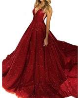 Thumbnail for your product : Bonnie_Shop Bonnie Gorgeous Beaded Bodice Prom Dresses 2018 Long Sexy Open Back Ball Gowns Ruffled Tulle Formal Evening Dress BS005