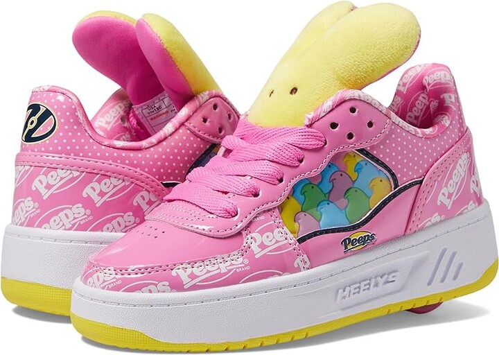 Heelys Rezerve Low Peeps (Little Kid/Big Kid) Girls Shoes Pink : 3 Little Kid M, Rubber