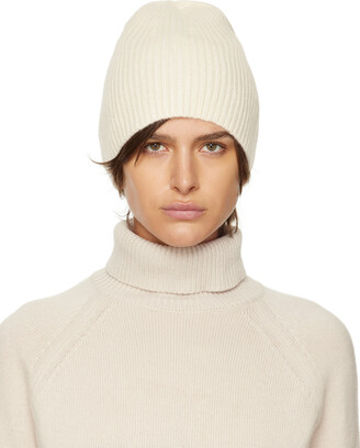 Max Mara White Knit Beanie - ShopStyle Hats